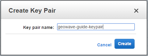 Create key pair